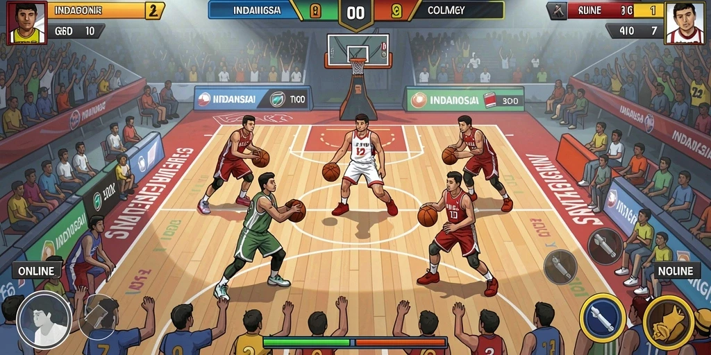 Lingkungan yang dirancang dengan detail.