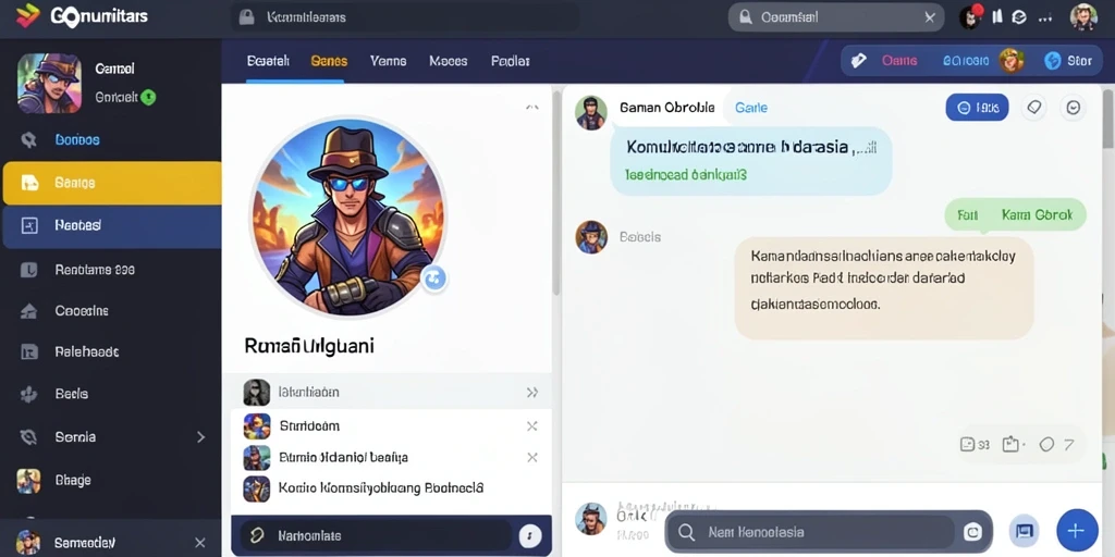 Tangkapan layar menunjukkan suasana kompetitif dalam game.