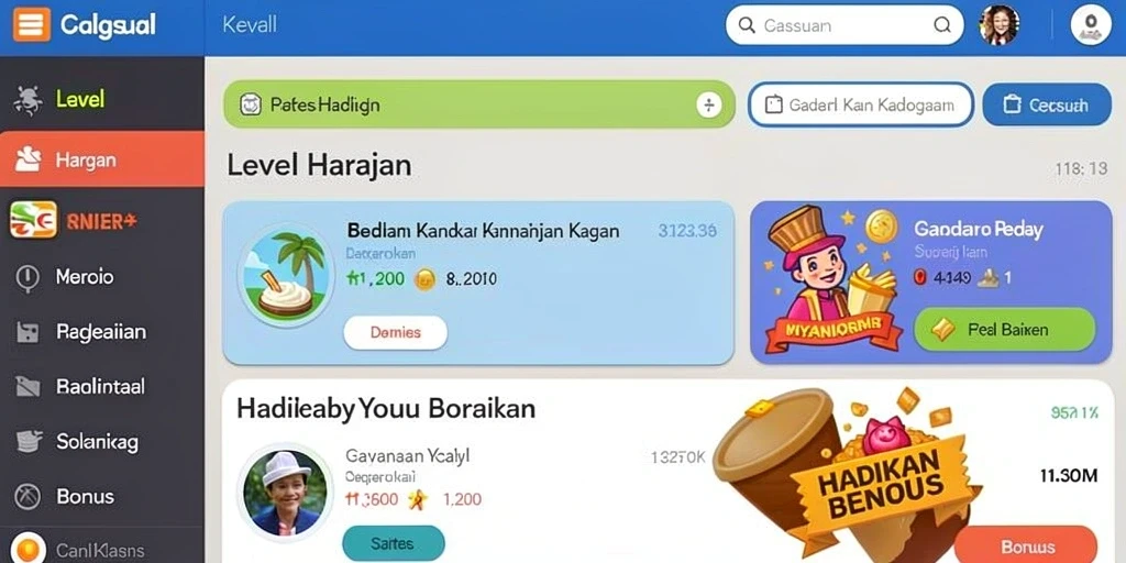 Karakter dengan desain yang unik dan menarik.