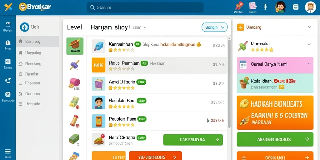 Karakter yang dapat dikembangkan dengan item menarik.